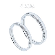 FOR HIM & HER SERIES | SILVERA 925 Silver Ring Rings Cincin Perak ~ Eternal Love Wedding Band, 925 S