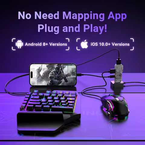 Gamwing M9 Mobile Game Keyboard & Mouse Controller Converter Adapter for Call of Duty PUBG Etc for A