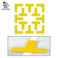 Amuzocity Tennis Court Yellow Pickleball Court Marker for Tennis Basketball Kids