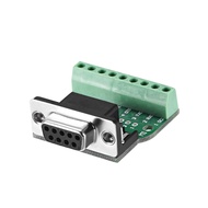 uxcell D-sub DB9 Breakout Board Connector 9 Pin 2 Row Female RS232 Serial Port Solderless Terminal B