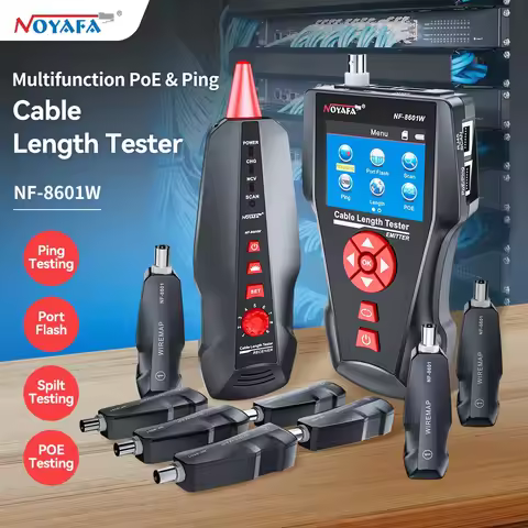 NOYAFA NF-8601W Network Cable Tester RJ45 RJ11 Cable Tracer PING Tester POE checker Multipurpose Cab