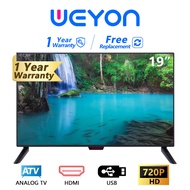 WEYON ทีวี ทีวีจอแบน โทรทัศน์ 19นิ้ว 20นิ้ว 21นิ้ว 24นิ้ว TV จอแบน ราคาถูกๆ LED TV ทีวีจอแบน  Full H