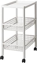 LIKE IT ST-120 Kitchen Wagon Storage, 3 Tier with Casters, Approx. Width 12.5 x Depth 18.4 x Height 