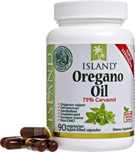 Oregano Oil Capsules, Organic Ingredients - Super-Strength, Grown in Spain, 90-ct Liquid-Filled - Or