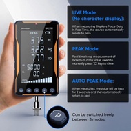 GOYOJO 500N Digital Force Gauge HD Large Screen Portable Push Pull Force Gauge 500N/50kg/110lbf Dyna