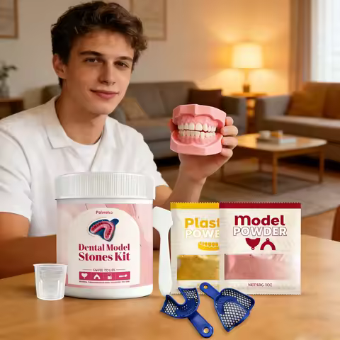 Home Plaster Teeth Model Set Fine Powder Texture Dental Training Tooth Lab Standard Casting Kit Oral