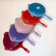 包上送門❤️👍🏻   Le Creuset酷彩 🥩圖型23Cm煎鍋煎盤鑄鐵琺瑯鍋