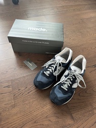 New Balance 1300 美國製造絕版復古 M1300 跑鞋深藍色有盒有掛牌復刻 NB 鞋王 Made in USA US8.5 Classic Running Sneakers日本人最愛 極襯美式古著