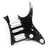 ชุดปิ๊กกัน Humbucker Pickup 5ด้านพร้อมสาย Pickguard กีตาร์ Ibanez HSH Pickguard สีดำ5ทางสวิตช์5ทางสำ