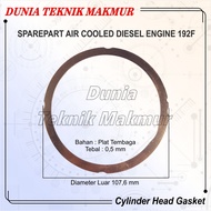MESIN 192F 192FA CYLINDER HEAD GASKET GASKET/ DIESEL ENGINE DEKSEL GASKET GENSET ENGINE DEKSEL GASKE