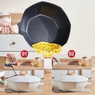 No Fume Pan Cross-Border Wok Die-Casting Wholesale Non-Stick Pan Household Medical Stone Octagonal W