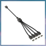 [hotkeystore.] 5V 3-Pin Extension Cable for Computer Motherboard 1 Point 4 Hub Cable Connection Exte