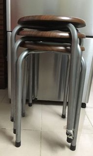 深木色圓凳 /圓椅