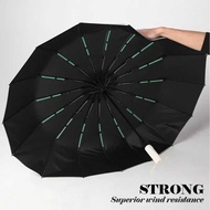 16K Two Large Bones Men's Windproof Umbrella Compact Size