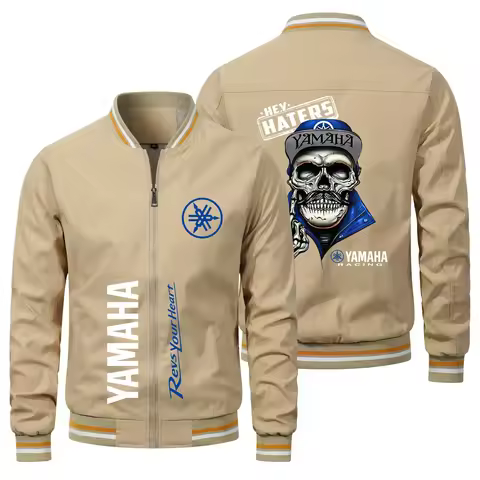 2026 New Motorcycle Jackets Yamaha Logo Hip-hop Harajuku Bomber Jacket Sportswear Biker Jacket Yamah