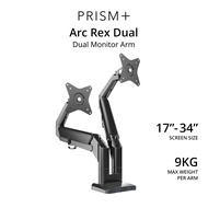 PRISM+ Arc Rex Dual | 17" - 34" VESA Monitor Arm