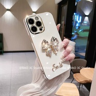 ใหม่ เคสโทรศัพท์ Case VIVO V30e Y38 IQOO Z9 Z9X Z9x Iqooz9x 5G Ins โบว์คริสตัลหรูหราแฟชั่นที่สร้างสร