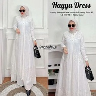 Hayya Dress New Brocade/ Hayya Muslim Dress Tulle Brocade Dress Cheap Muslim Dress Syari Dress