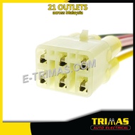 TRIMAS Original Hong Xuan 6 Pin Waterproof Motorcycle Female Socket Connector