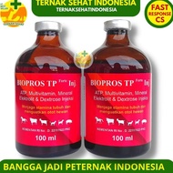 BIOPROS TP FORTE 100ml - ATP Vitamin Mineral Penguat Otot Hewan Ternak