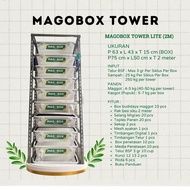 MAGOBOX TOWER KANDANG TOWER PAKET BUDIDAYA MAGGOT BSF SKALA KOMUNAL -LokaMart 25