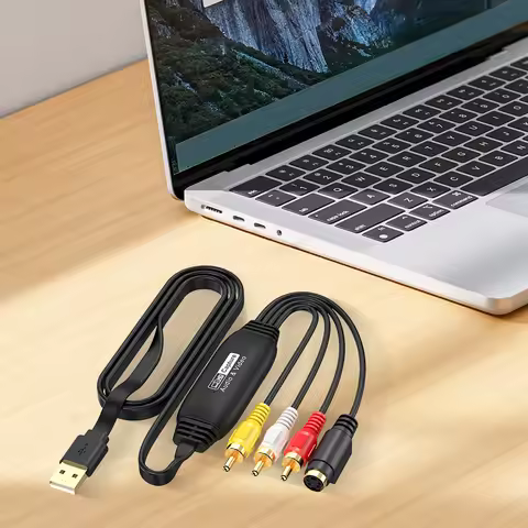 USB Video Capture Card VHS VCR TV DVD Audio Capture Adapter Card RCA To USB Video Converter for PC