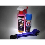 【MY seller】 ♟82 DIRTBUSTER WITH STP CHAINLUBE 300ML AND GET 1 FREE CHAIN BRUSH(SAVING BUY)❆
