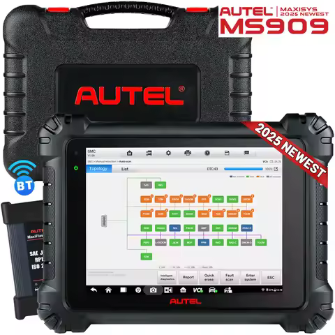 Newest Autel MaxiSys MS909 Automotive Scan Tool,36+ Service with Intelligent Diagnostic Tool,J2534 E