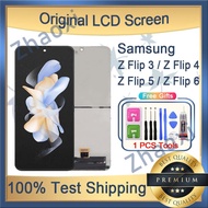 Original AMOLED Samsung Galaxy Z Flip 3 5G Z Flip 4 5G Z Flip 5 5G Z Flip 6 5G LCD Screen With Frame