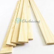 Combo of 10 pine wood bars (natural pine wood slats) for DIY / handmade / Wood KT R4xD60cm