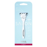 HydroSilk Salon Plus 刀架（附刀片）適用於女士、刮鬍刀、皮膚保護器、Schick
