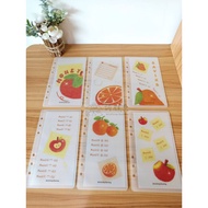 Wishing bunny-Fruit 52 Weeks Money Bag Challenge Cash saving