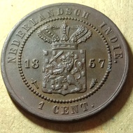 Koin Benggol 1 Cent th 1857