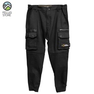 NATIONAL GEOGRAPHIC - BAGGY JOGGER PANTS CANVAS CARGO SDFDS341E