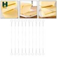 Homyl Stainless Steel Cheese Cutter Wire Set Easy Clean Spreader String for Cheese Butter Cake Kitch