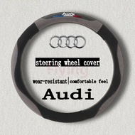 Audi Car Steering Wheel Cover high quality suede leather Non-slip wear-resistant breathable Steering