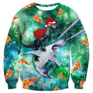 2025 New Adult Funny Animal Goat Graphic Ugly Christmas Sweater Fashion Pet Cat Dog Sweatshirts For