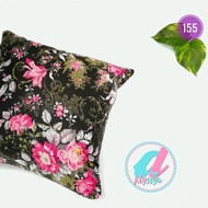 Sofa cushion 40 x 40 black flower/ chair cushion