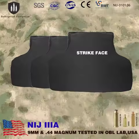 Real NIJ IIIA 0101.06 9mm&.44mag Eagle Style Soft Body Armor Ballistic Anti-stab BulletProof Plate I