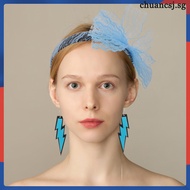 🏠 1 Set Retro Party Accessories 80s Neon Costume Lace Headband, Earrings, Fishnet Gloves for Women F