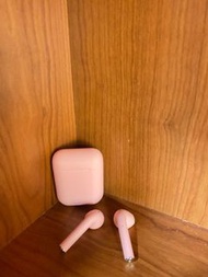 粉色藍芽耳機