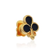 AKE Club 66 Earring Stud 925 Sterling Silver Earrings Small Flower Pattern *Sold/Piece/Side