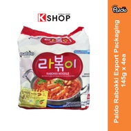 Paldo Rabokki Export Packaging (145g x 4) EXP date: AUG & DEC 2025