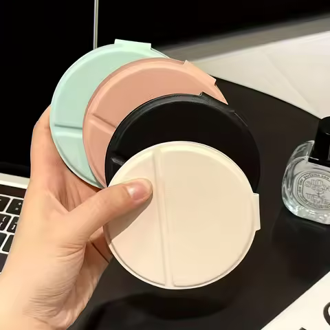 1PC Round Makeup Mirror Leather Folding Mirror Portable Travel Touch Up Makeup Cosmetic Tool Desktop