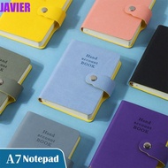 JAVIER Mini A6 A7 Notebook Thickening Portable Agenda Organizer School Office Supplies Weekly Monthl