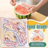 New 100Pcs Disposable Food Cover Bags Plastic Bags For Fruit Vegetable Fresh-Keeping Food Packaging 