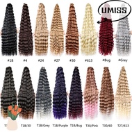 UMISTYDREAM9IQ0 Crochet Hair, Super light Heat Resistant Synthetic Fiber Wigs, Soft Brushable Easy t