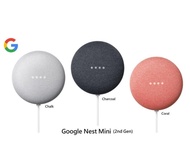 (全網至平) 🇺🇸GOOGLE NEST MINI (2ND. GEN.) Wi-Fi / BLUETOOTH V5.0 SMART SPEAKERS 🔊         ※ GREAT VALUE 