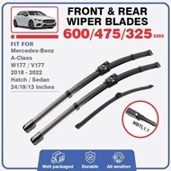 Front Rear Wiper Blade For Mercedes Benz A Class W177 2018 - 2022 Windscreen Windshield Accessories 