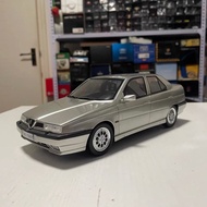 1: 18 Laudoracing Alpha Romeo 155 2.0 i Q4 1992 Car Model Silver Resin Material Outer Color Box Non-